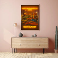 Cruising Woodward 2025: Celebrating Classic Cars Cultural Poster