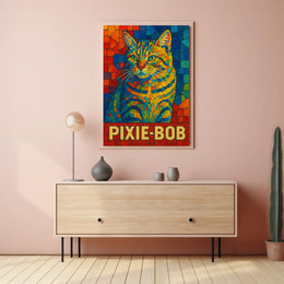 Pixie-Bob Cat Art Poster