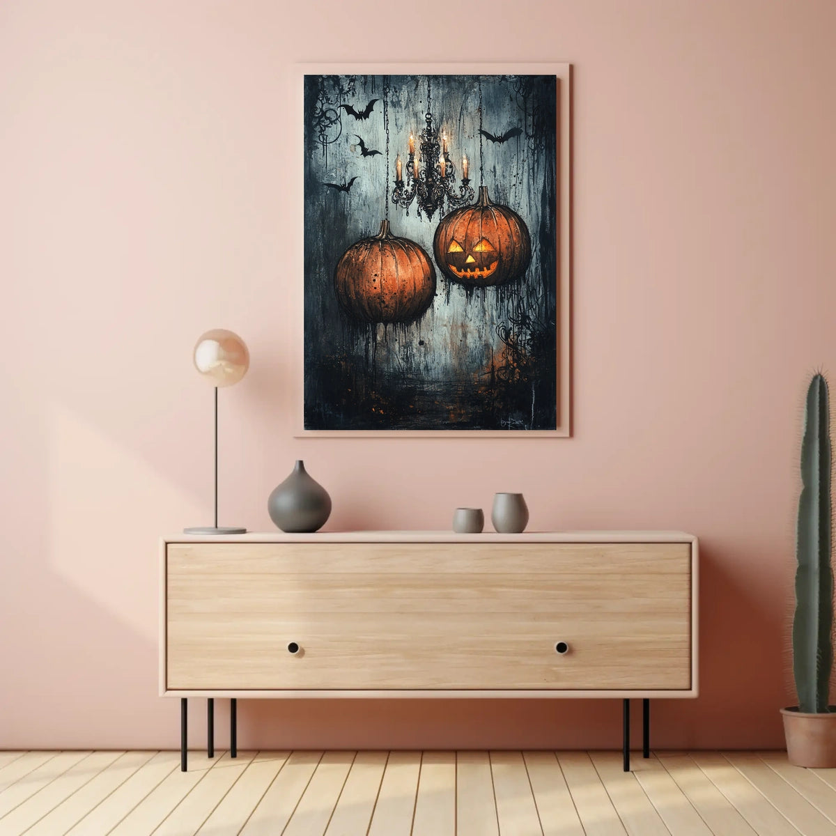Halloween Night Jack-o'-Lantern Glow Artistic Poster