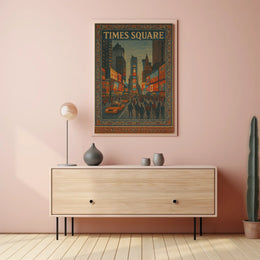 Times Square Tapestry Poster