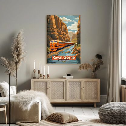 Royal Gorge Route Railroad Canyon Poster Poster