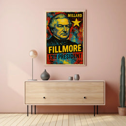 Millard Fillmore 13th President of the United States Graffiti Pop Art Poster