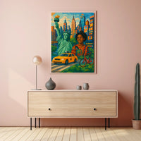 Vibrant New York City Poster For Urban Art Lovers Decor
