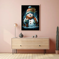 Winter Wonderland Snowman Poster