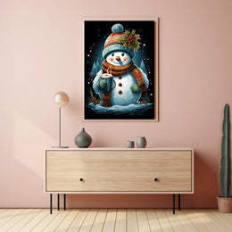 Winter Wonderland Snowman Poster