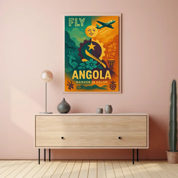 Explore Angola's Vibrancy and Culture with Travel Poster PosterGoat