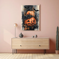 Halloween Classic Jack-o'-Lanterns Artistic Poster