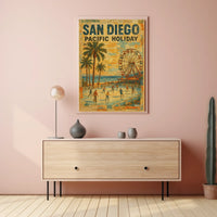 San Diego Pacific Holiday Poster