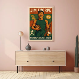 Jim Thorpe Legendary Athlete Poster