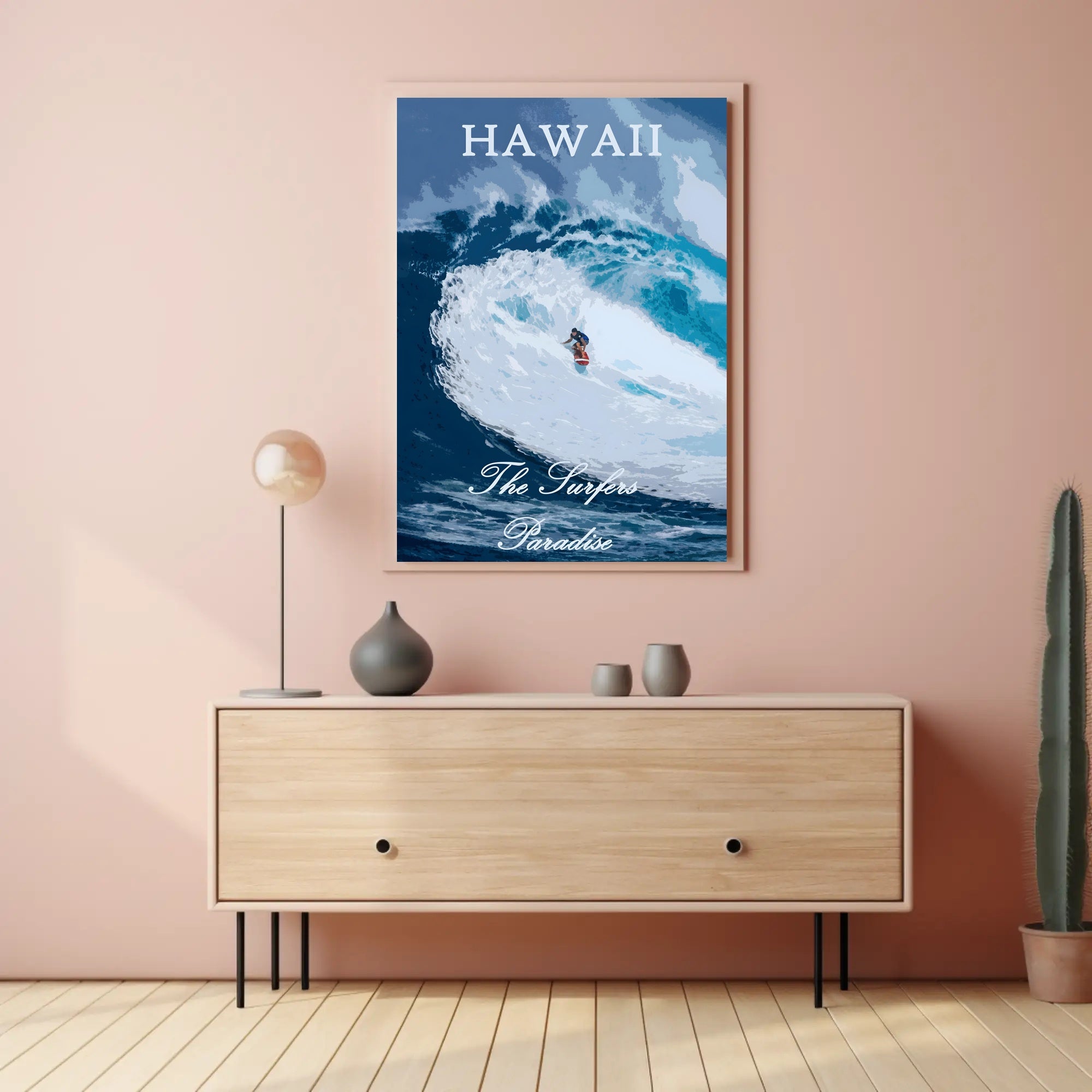 Hawaii Surf Adventure Sports Poster