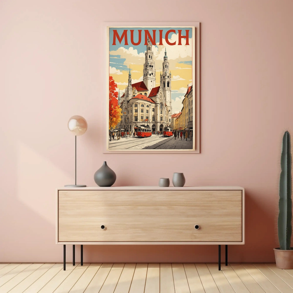 Munich Cityscape Poster