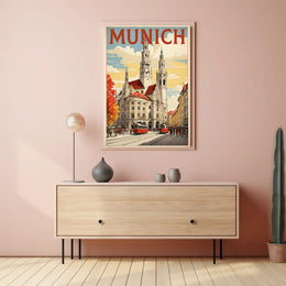Munich Cityscape Poster