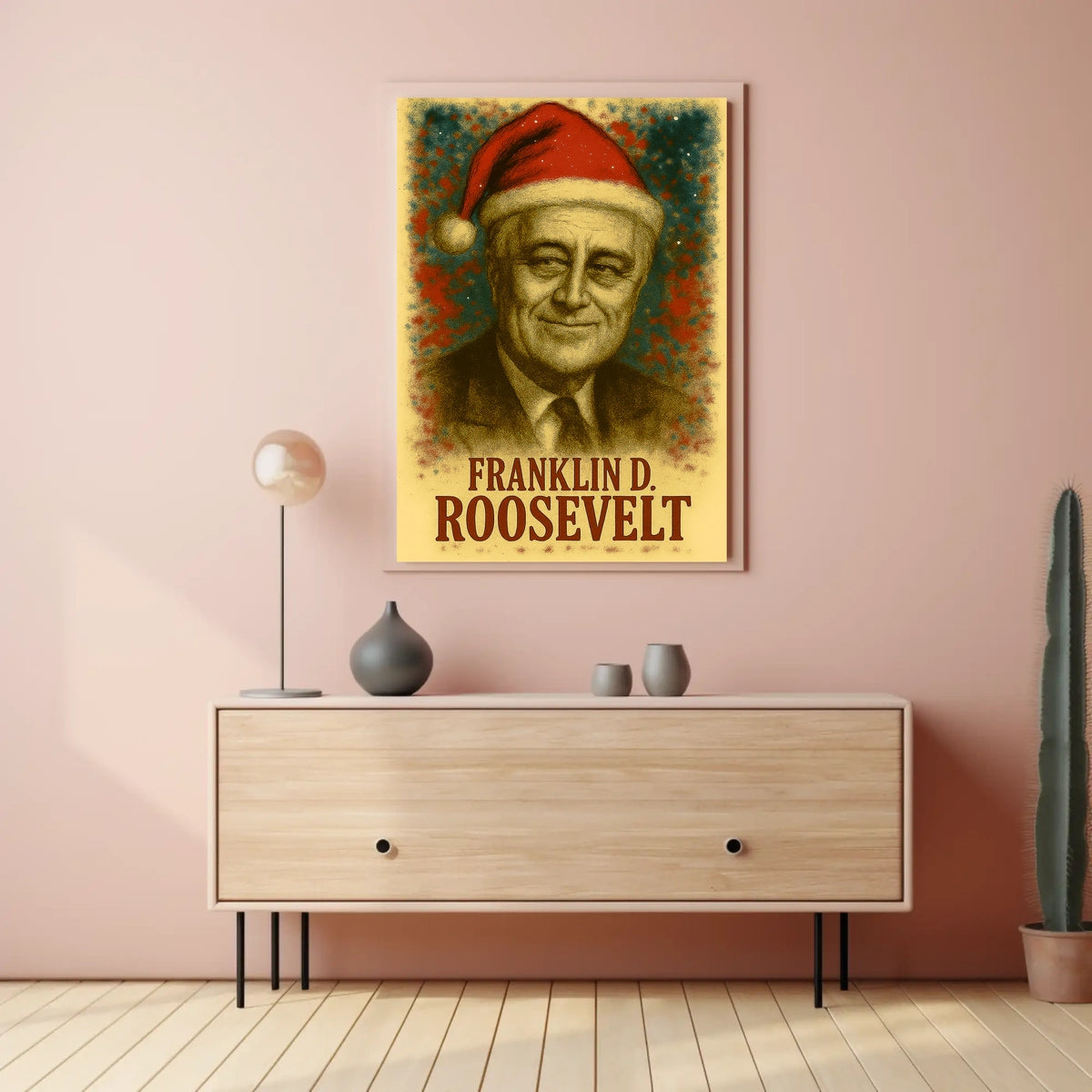 Franklin D. Roosevelt 32nd President of the United States Christmas SeriesPoster
