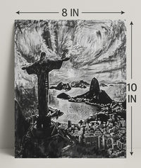 Christ The Redeemer Over Rio Poster