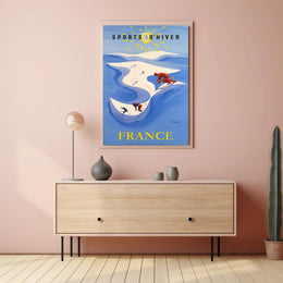 Winter Sports in France Poster PosterGoat