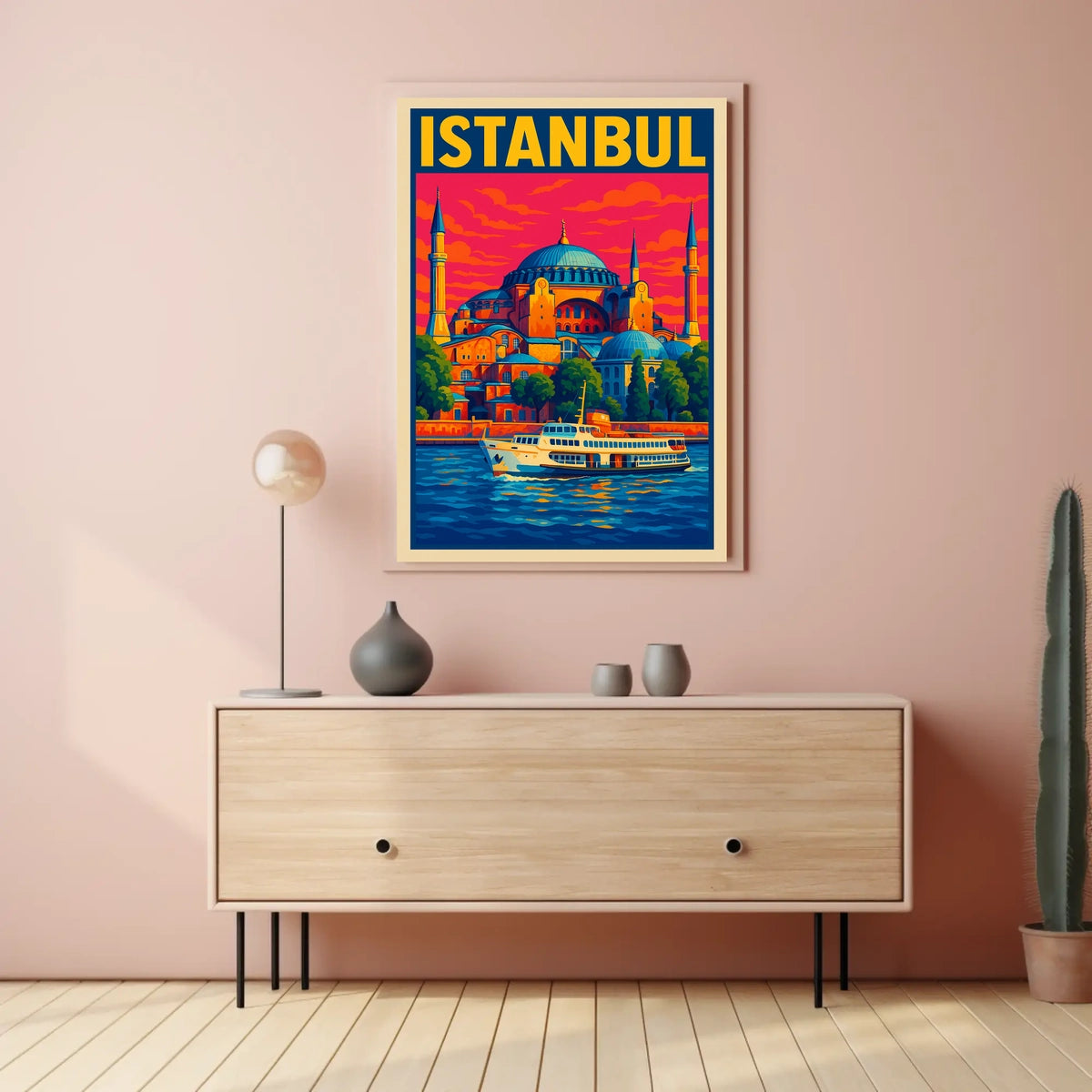 Istanbul A Vibrant Cityscape Poster