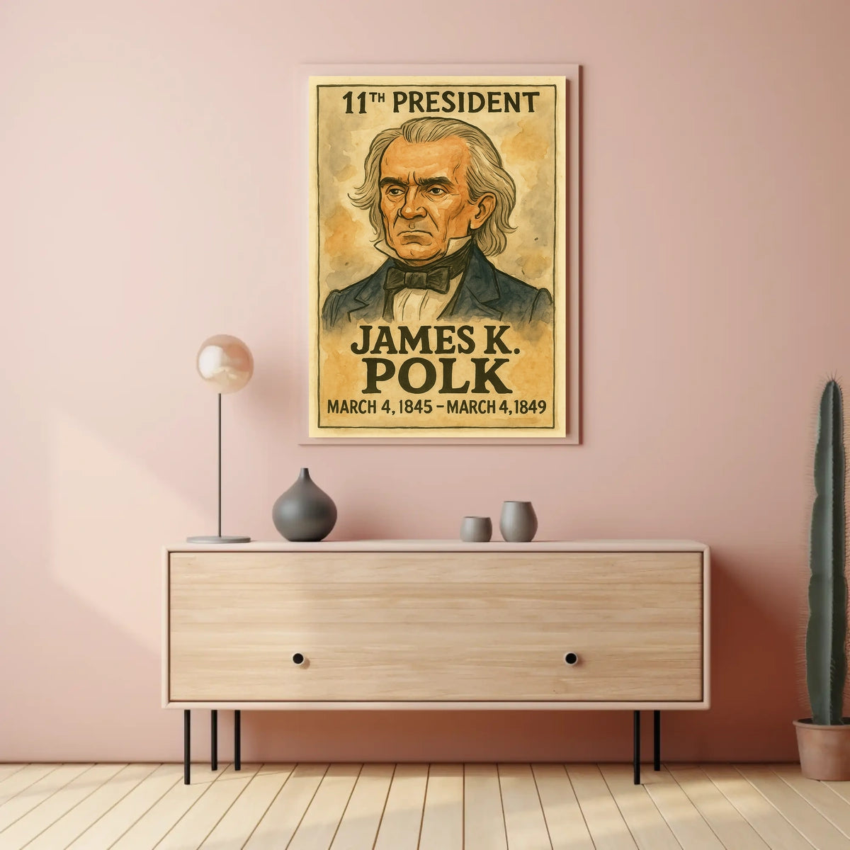 James K. Polk 11th President Poster