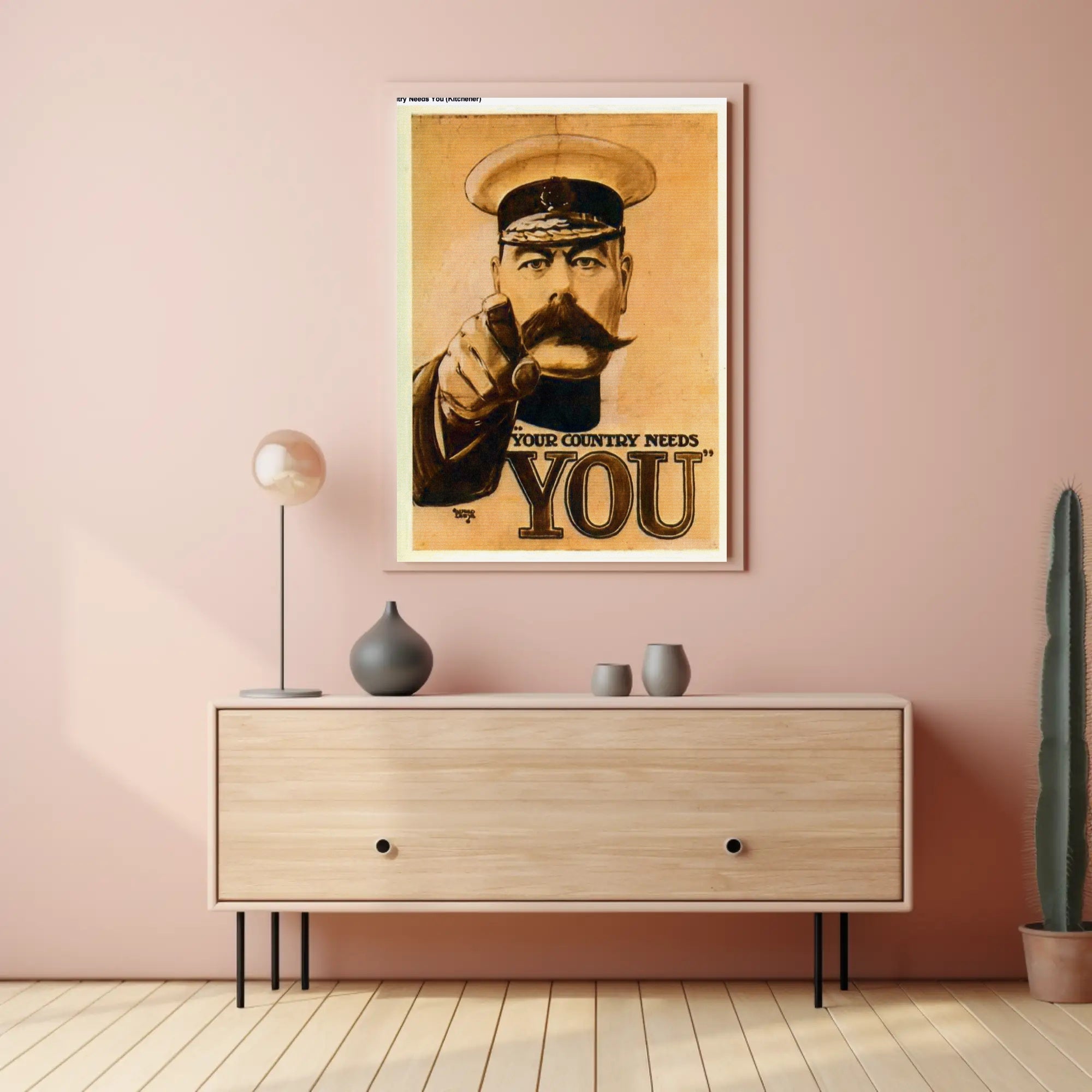 Vintage Military 'Your Country Needs You' Recruitment Poster