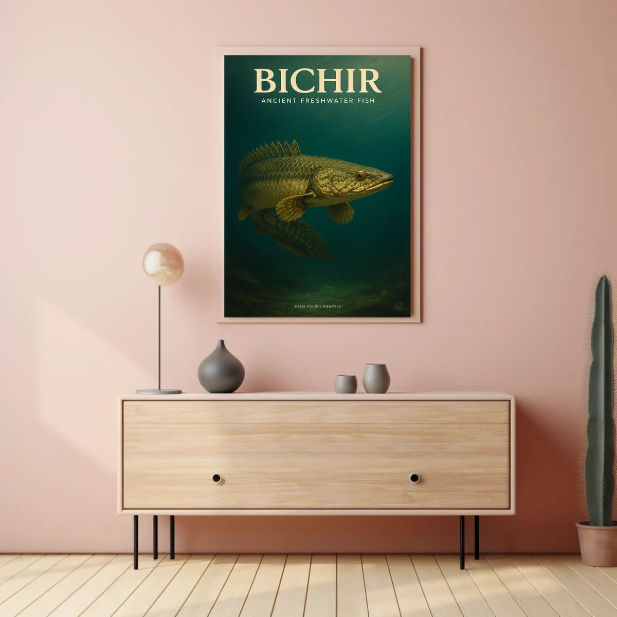 Bichir Ancient Freshwater Fish Poster