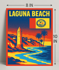 Laguna Beach Scenic Poster PosterGoat
