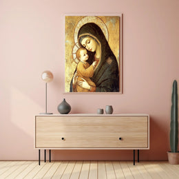 Renaissance Maternal Affection Spiritual Art Poster