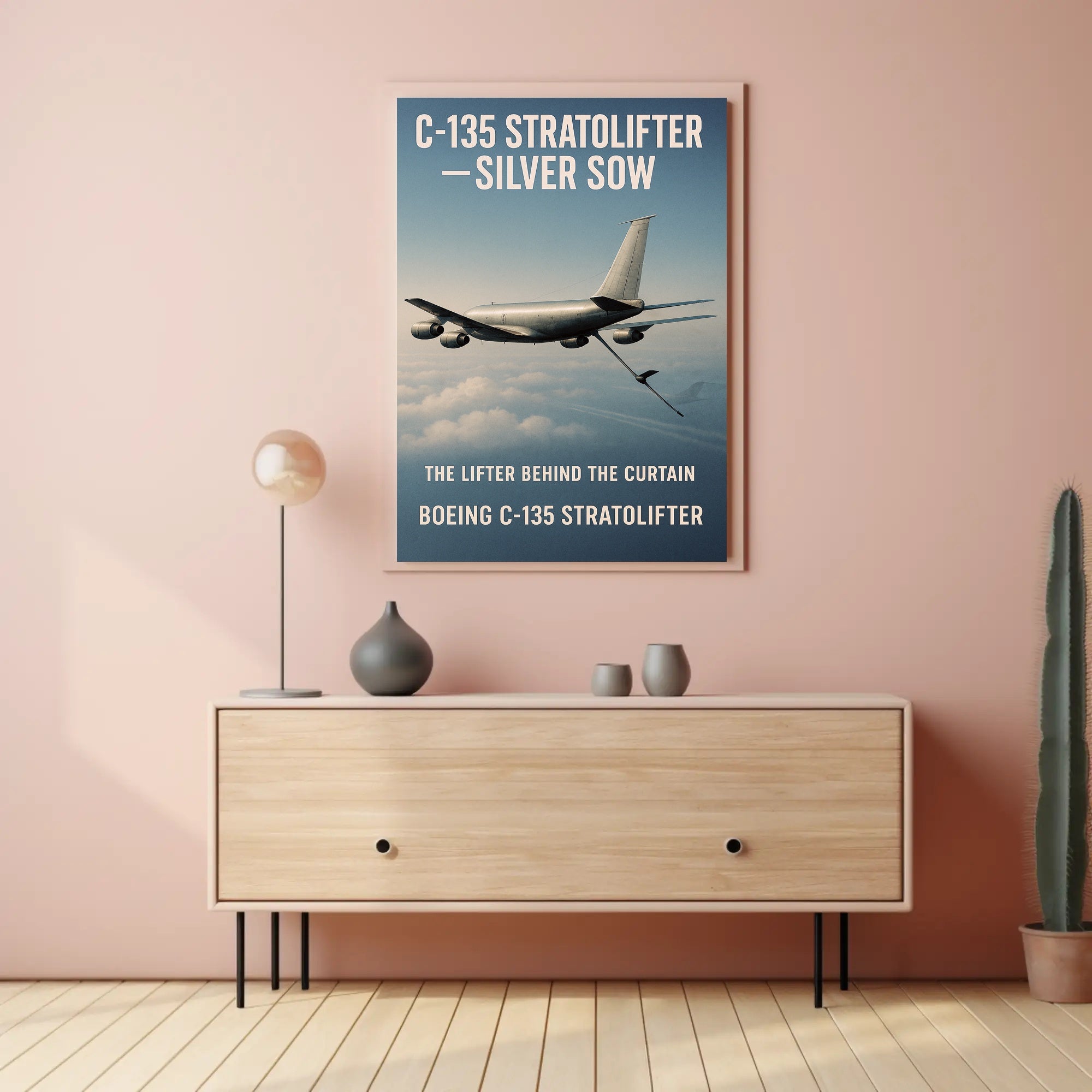 The Lifter Behind the Curtain Boeing C-135 Stratolifter Poster PosterGoat