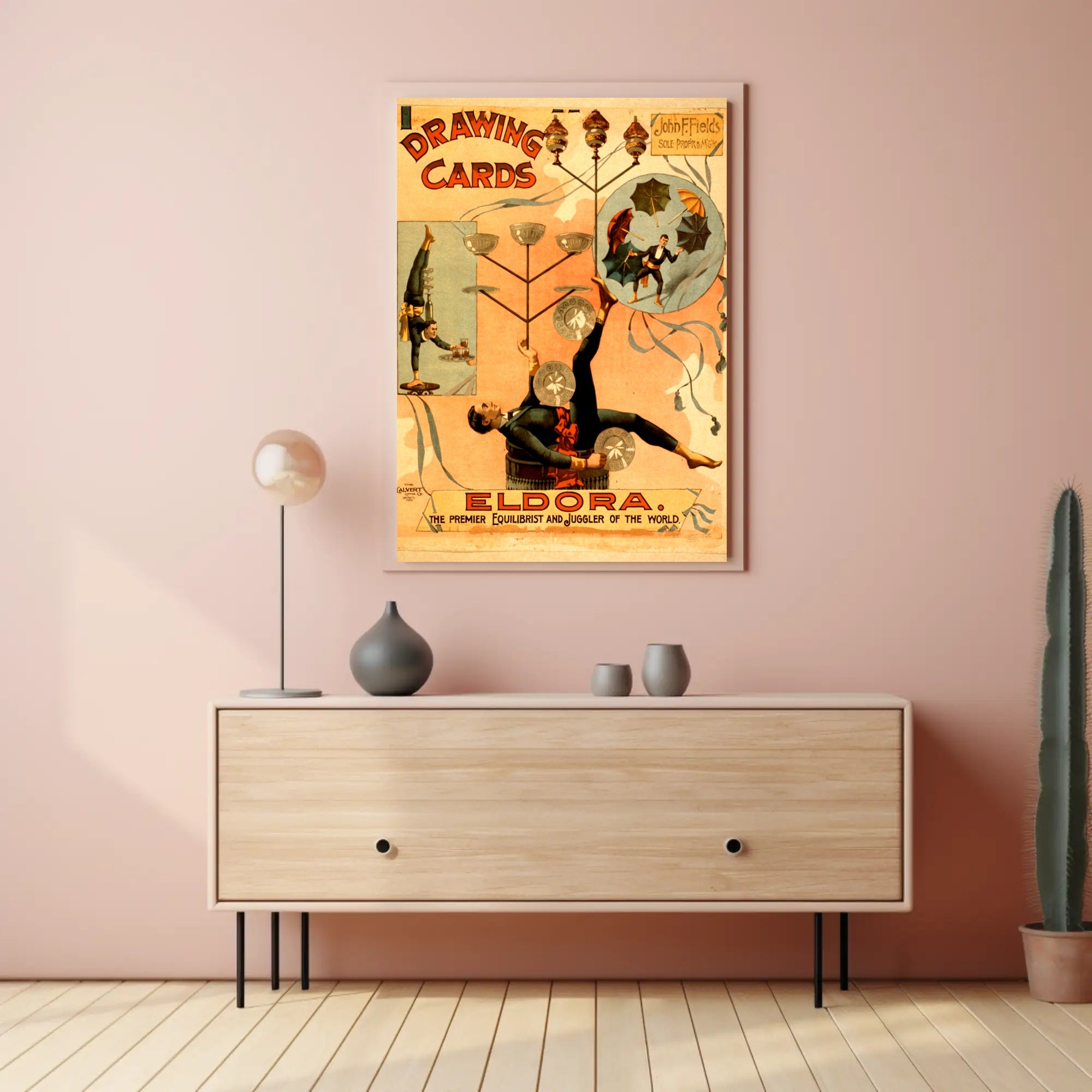 Eldora's Vintage Circus Juggling Extravaganza - Cultural or Heritage Poster