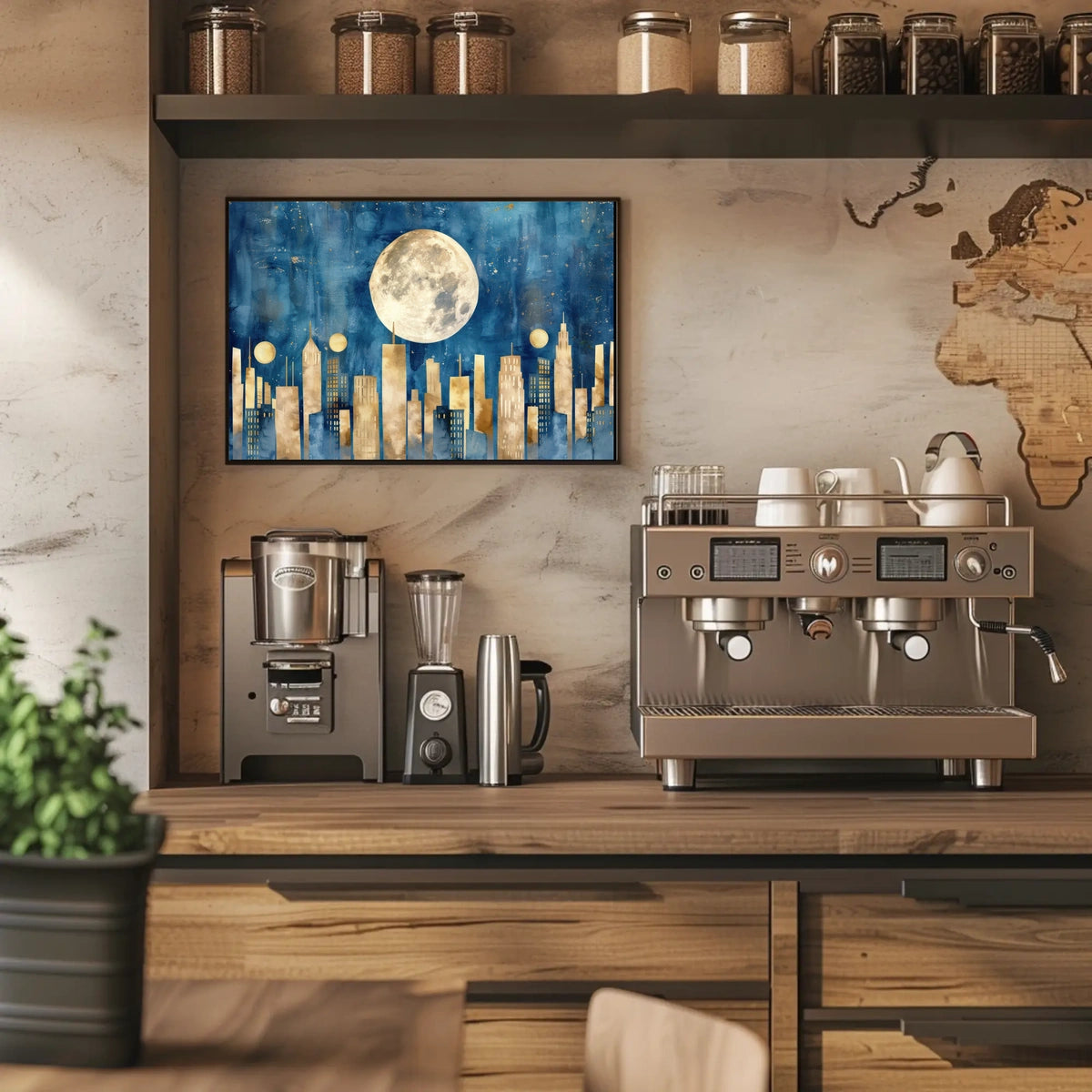 Celestial Skyline Poster