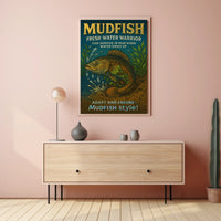 Mudfish Resilience Vintage Poster: Survival in Adversity