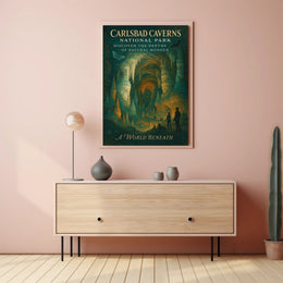 Carlsbad Caverns Adventure Awaits National Park Poster