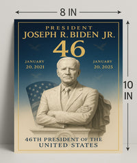 Joseph R. Biden Jr. 46th President Poster PosterGoat