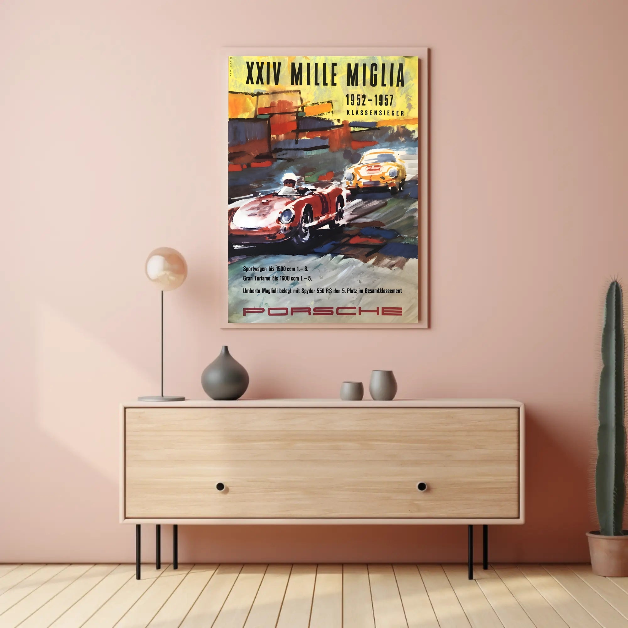 Porsche Mille Miglia Victory Poster