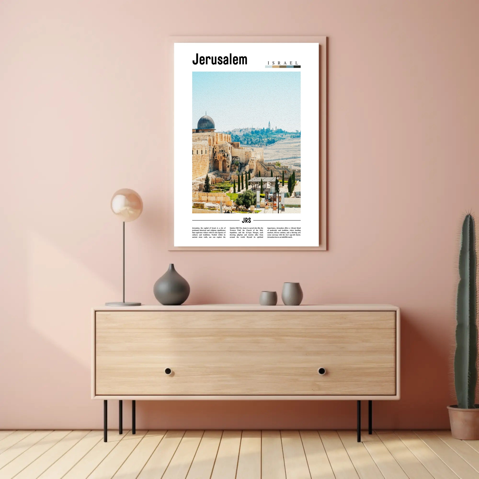 Jerusalem Cityscape Cultural and Heritage Poster PosterGoat