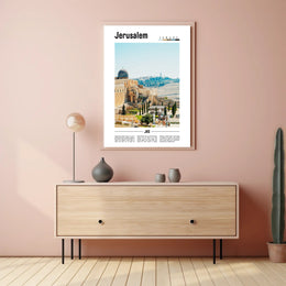 Jerusalem Cityscape Cultural and Heritage Poster PosterGoat