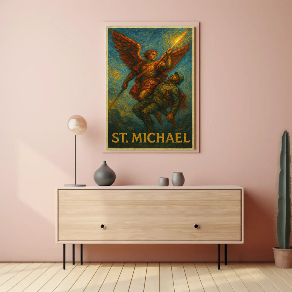 St. Michael Archangel Valor and Protection Poster