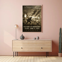 Dwight D. Eisenhower Quote DDay Victory Poster PosterGoat