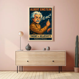 Albert Einstein Theory Of Relativity Poster