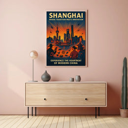 Shanghai Where Tradition Meets Innovation Poster