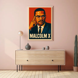 Malcolm X Portrait Poster