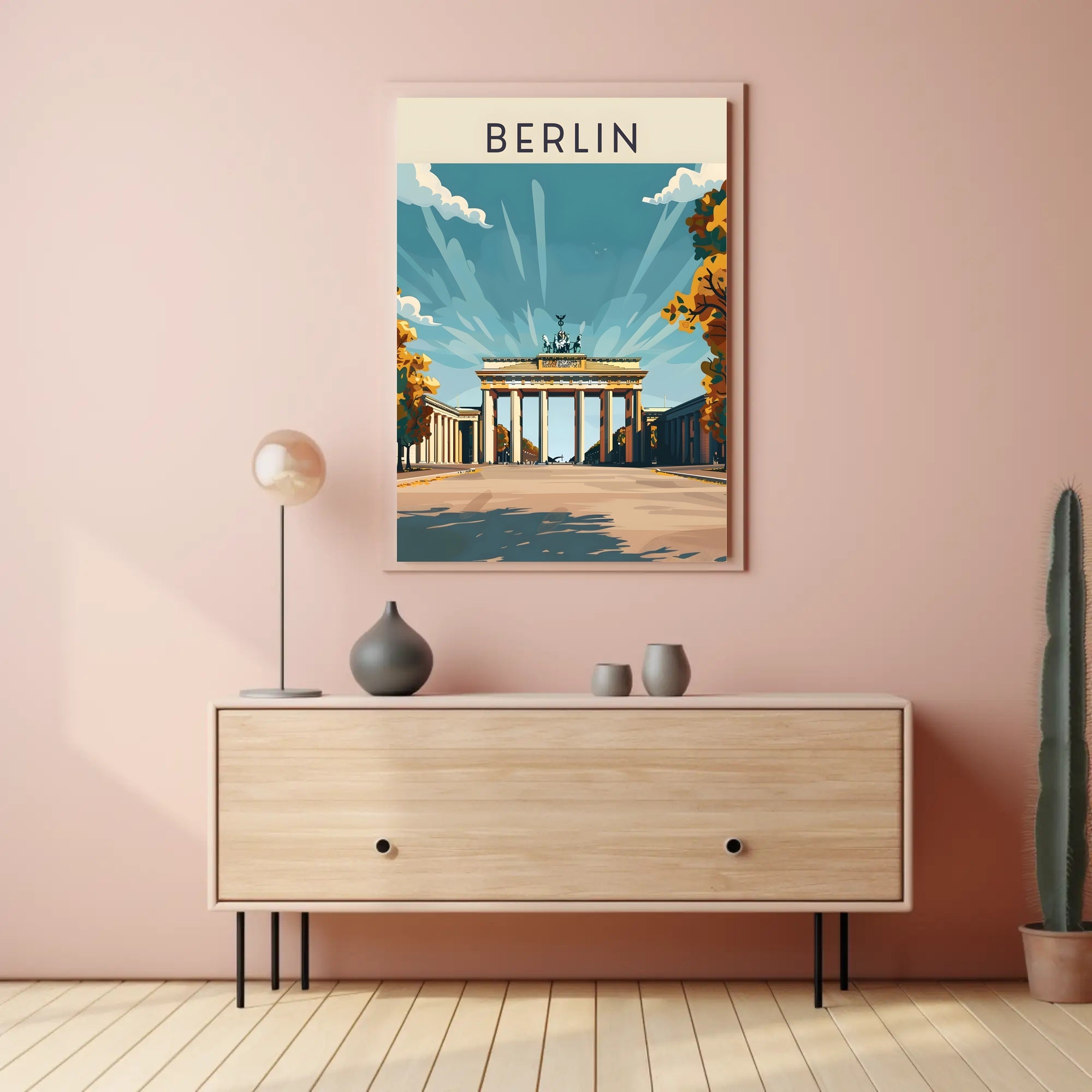Berlin's Iconic Landmark Poster