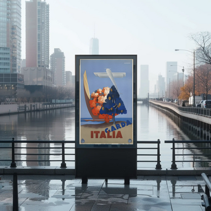Lake Garda, Italy - Travel Poster