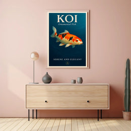 Koi  Ornamental Fish Poster PosterGoat