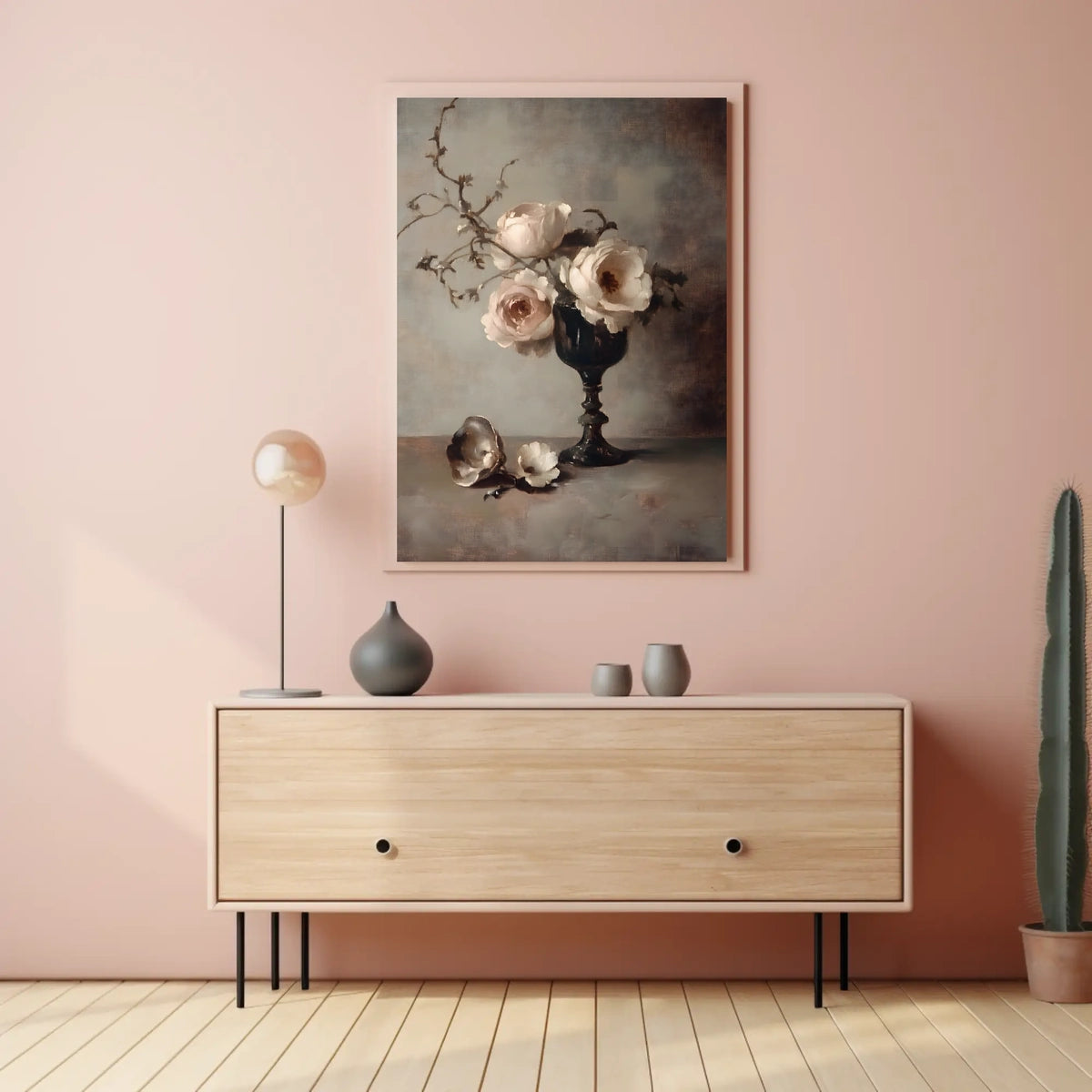 Timeless Elegance Floral Still Life Poster