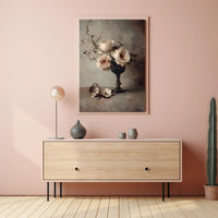 Timeless Elegance Floral Still Life Poster