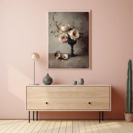 Timeless Elegance Floral Still Life Poster