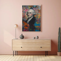 George Washington Graffiti Style Portrait Poster