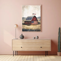 rustic barn Poster