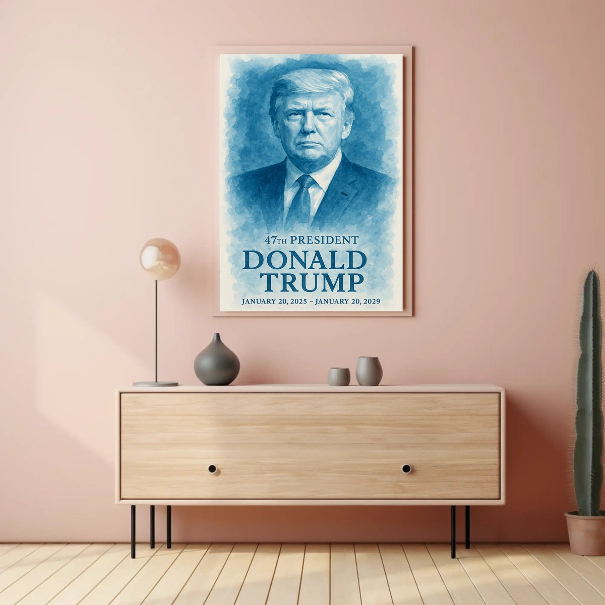 Commanding Presence The Donald Trump Portrait Poster