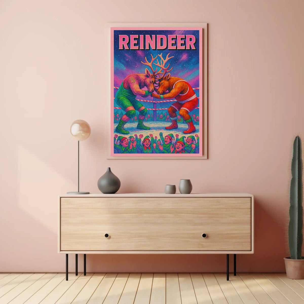 Reindeer Wrestling Showdown Poster
