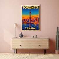 Toronto Skyline Art Poster